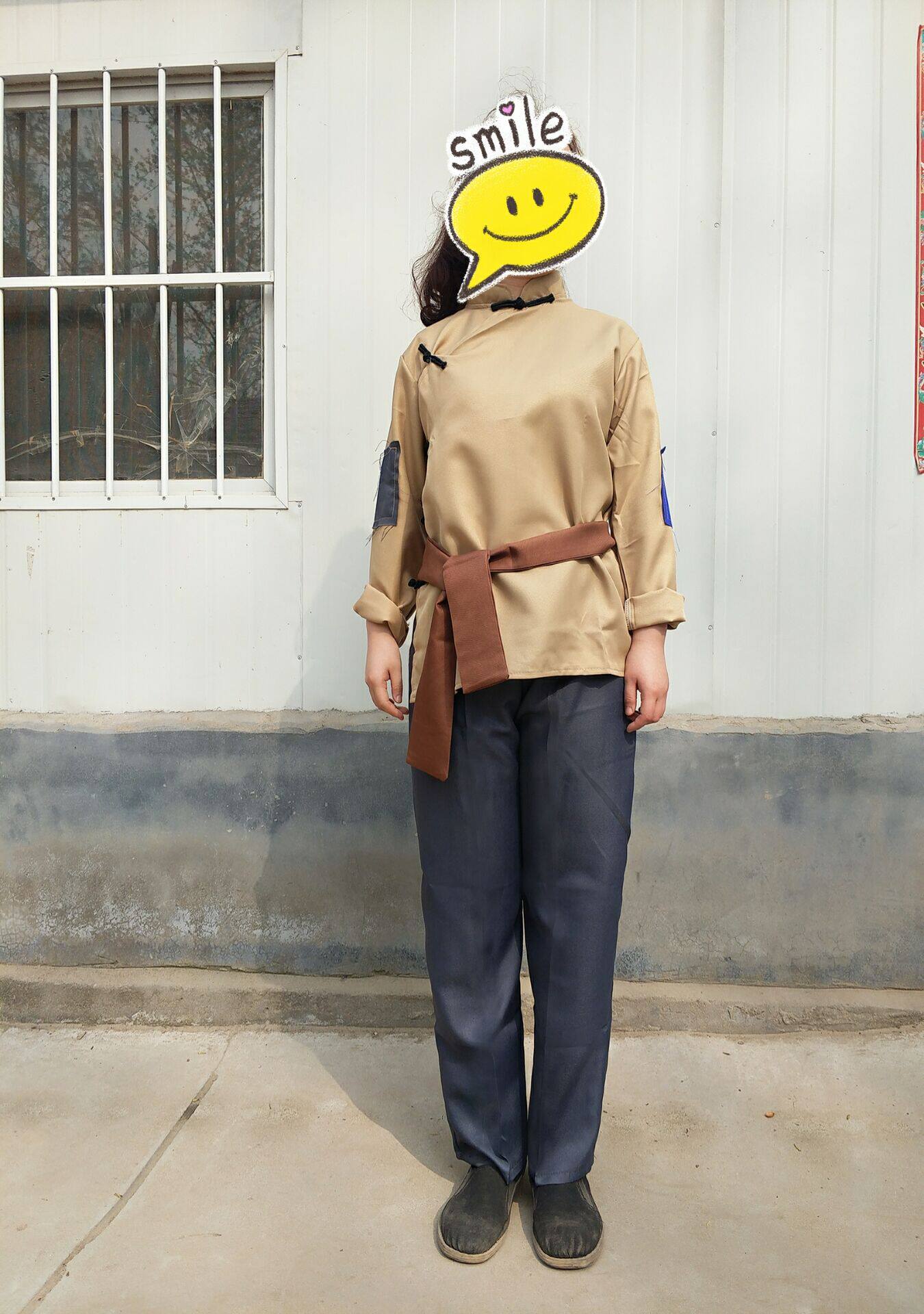 服装乞丐演出演出服儿童难民农民孩子表演喜儿儿童演出服