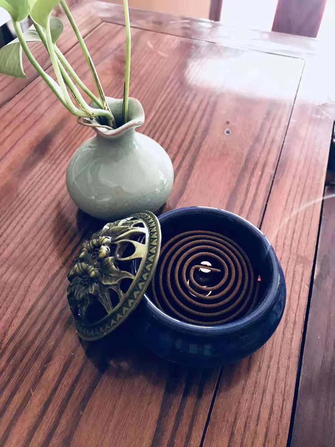 家用蕲艾艾香驱蚊驱蝇异味室内室外净化空气盘香香薰香料