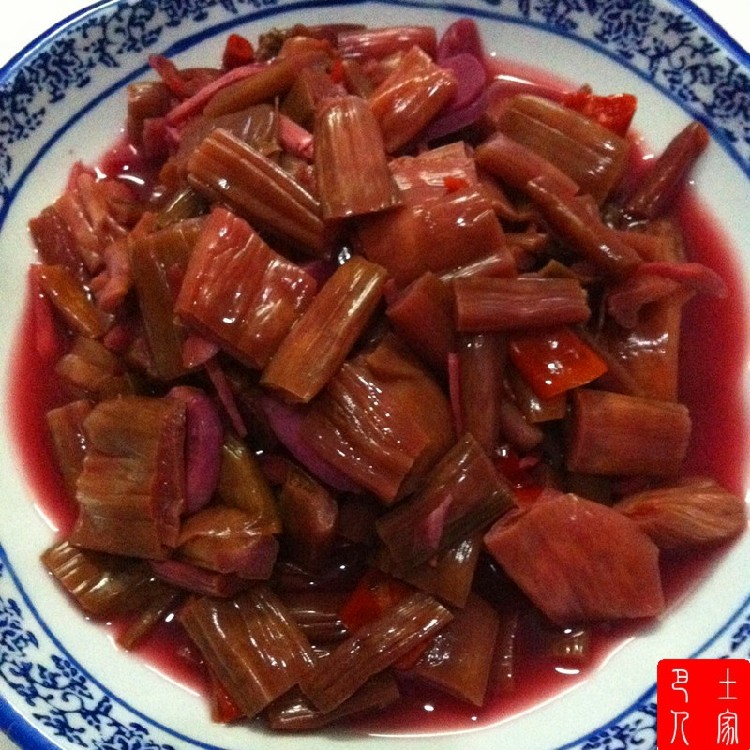 恩施土特产农家风味泡菜酸菜芋头杆芋荷梗腌芋头杆山野菜500克