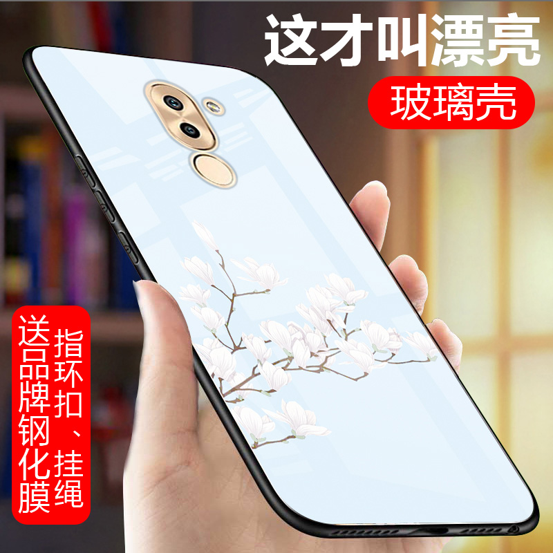 华为荣耀蓝底tlooh创意tl00h防摔女款潮女个性外壳手机保护套