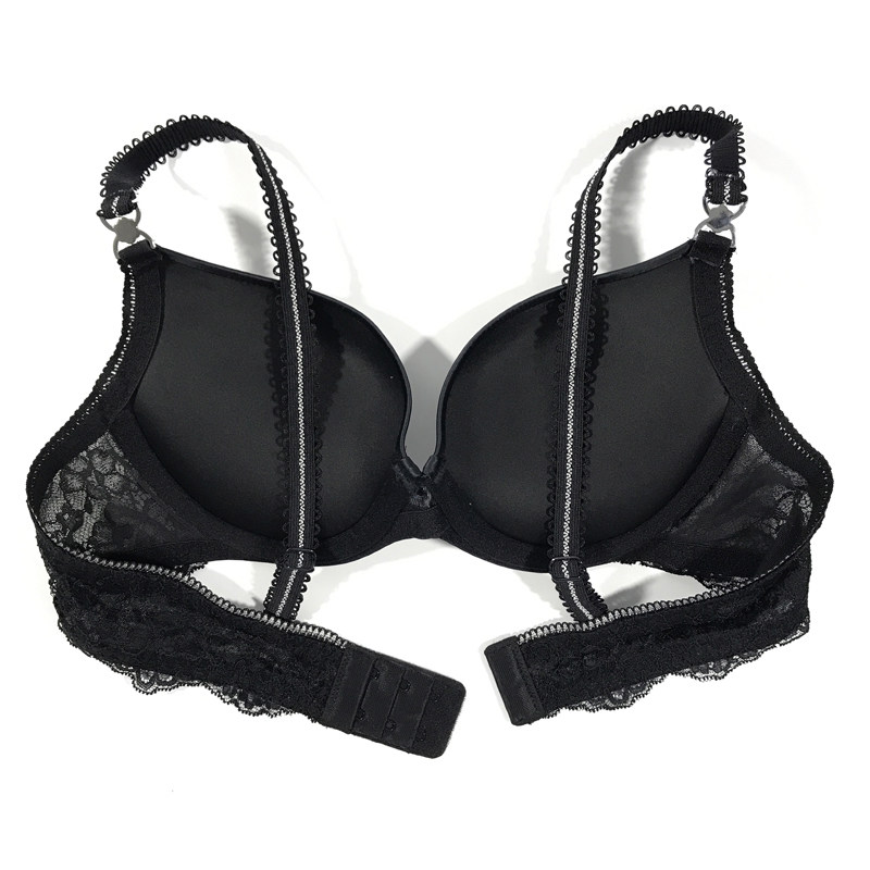 专柜正品芬狄诗女士薄下厚厚聚拢涤纶条纹内衣文胸