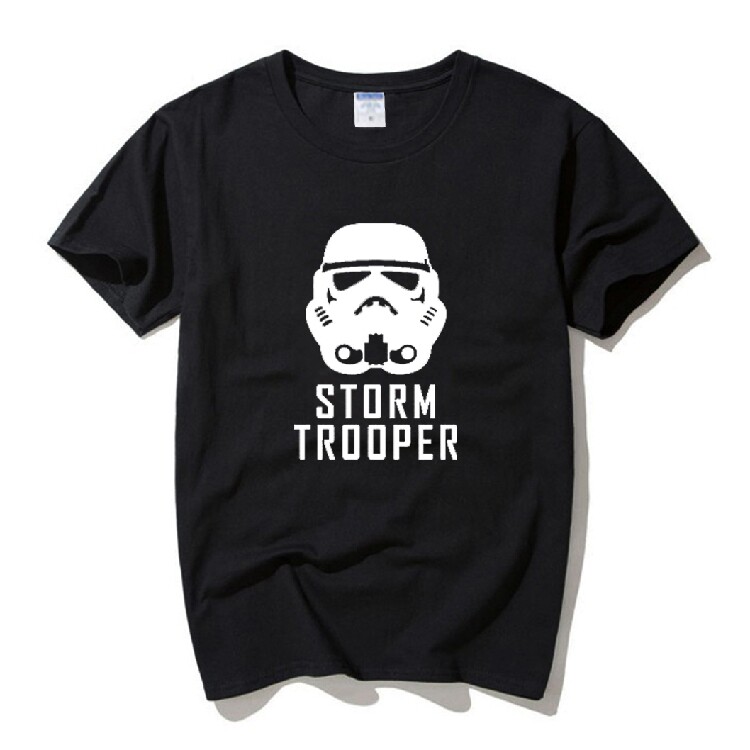 新款动漫周边starwars衣服星球大战男士短袖圆领纯棉t恤