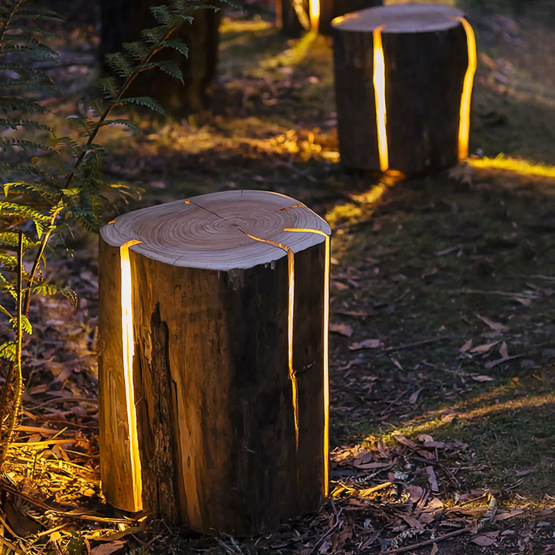 树桩灯草草坪灯树脂草地地灯花园庭院院外户外景观庭院灯饰