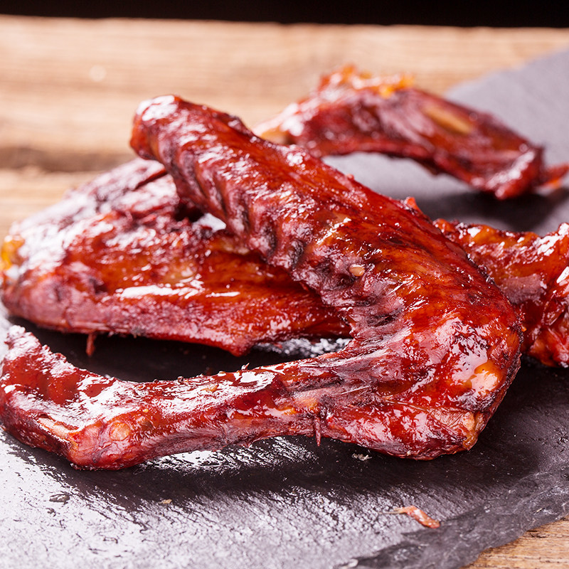 庄家味酱鸭翅100g*5包香辣卤味五香鸭翅整箱零食小吃特产真空袋装