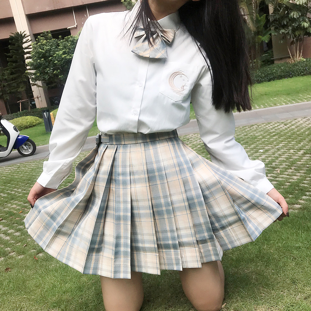 柠檬柠檬海海盐jk制服正版套装秋装正统高中生时尚套装