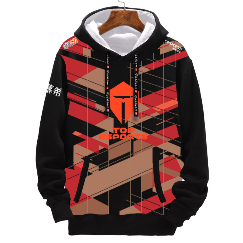 tes战队队服lpl联盟游戏jackeylove同款比赛服连帽卫衣