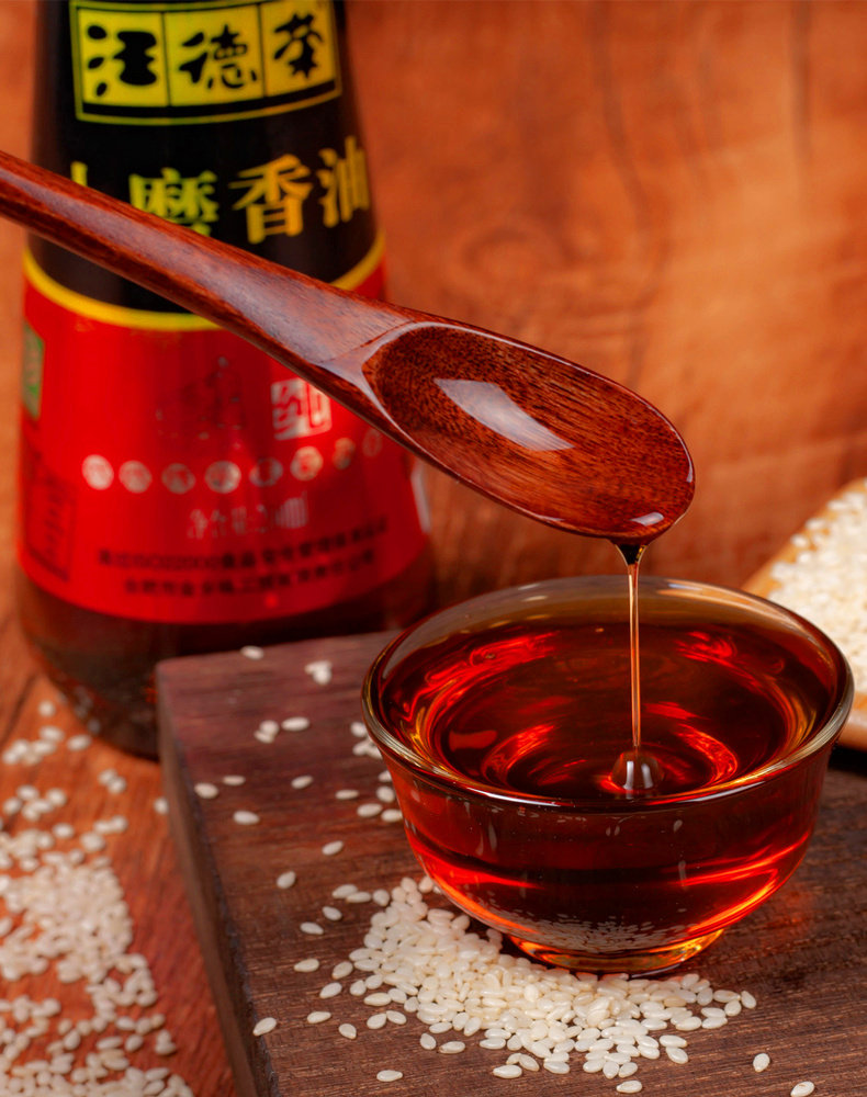 汪德荣纯小磨香油200ml绿色食品芝麻油火锅油碟拌面蘸料安徽麻油