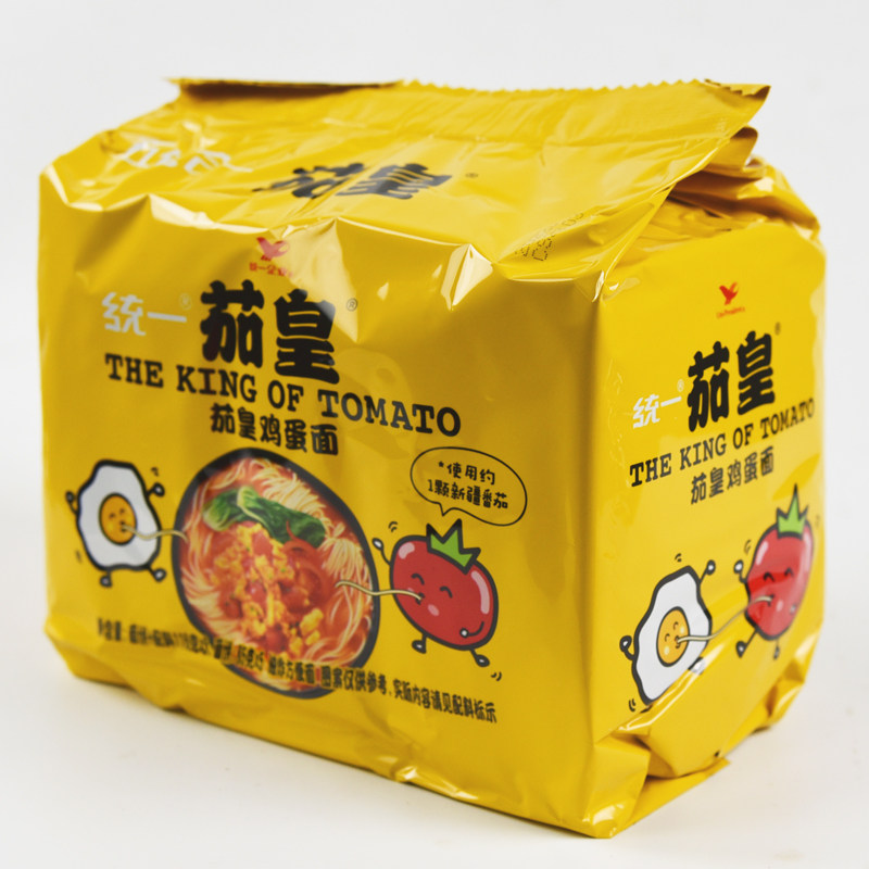茄皇番茄鸡蛋袋装整箱统一西红柿方便面速食夜宵冲泡方便面