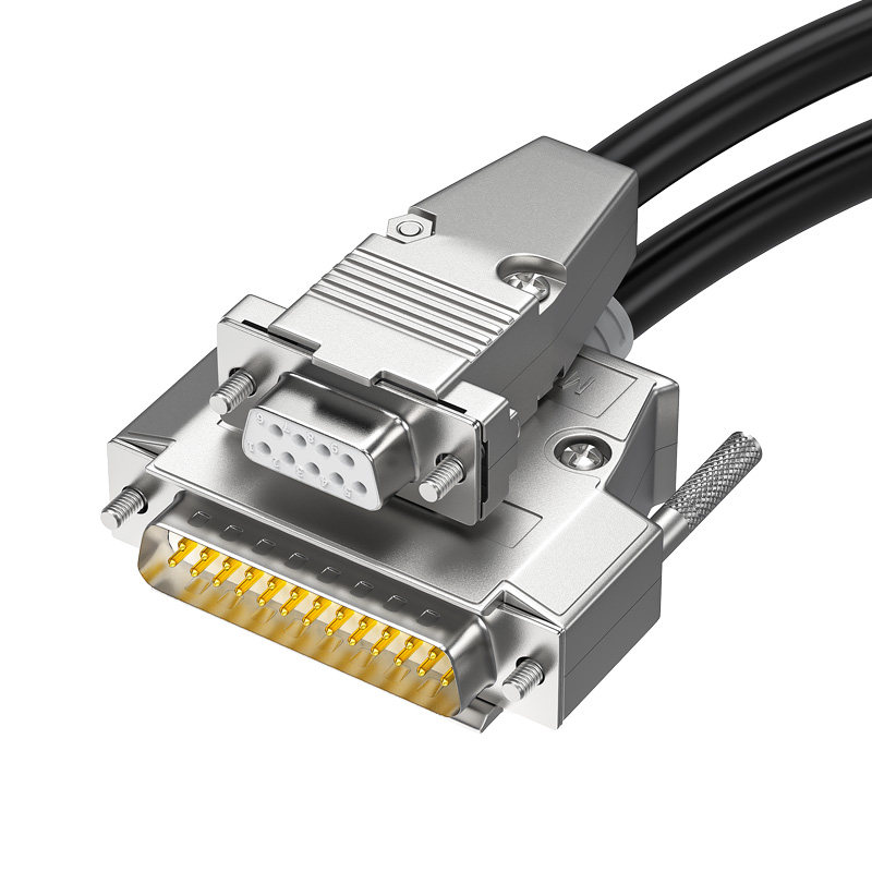 25针纯铜9针转连接线db25db9串口并口9孔转转换连接线