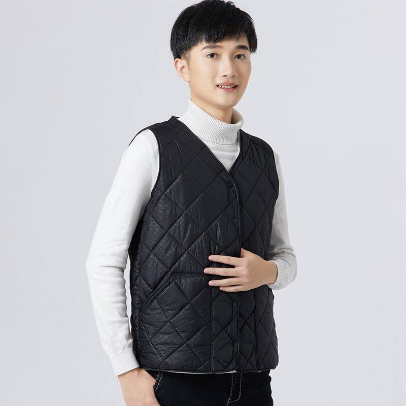 秋冬羽绒马甲男士加绒加厚保暖背心背心