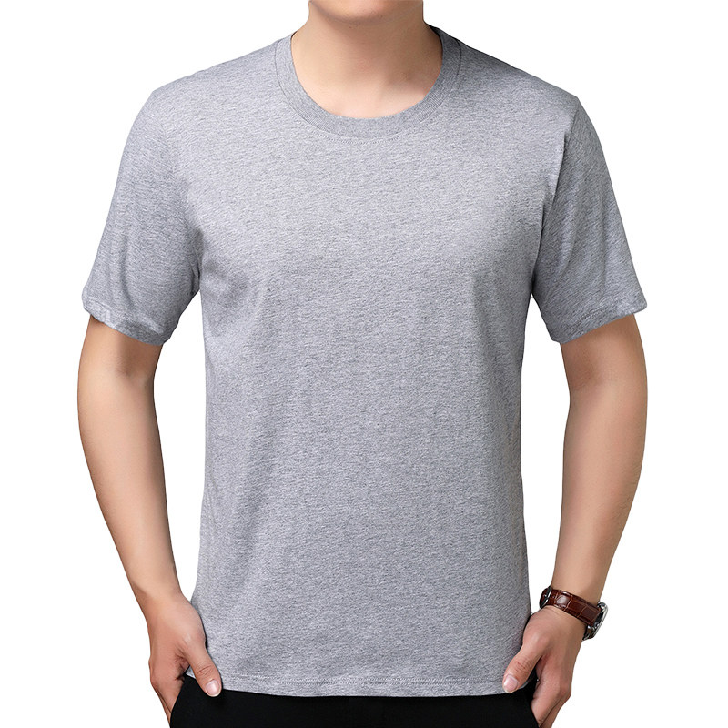 老年夏装短袖男士老汉汉衫老头中老年人汗衫圆领t恤