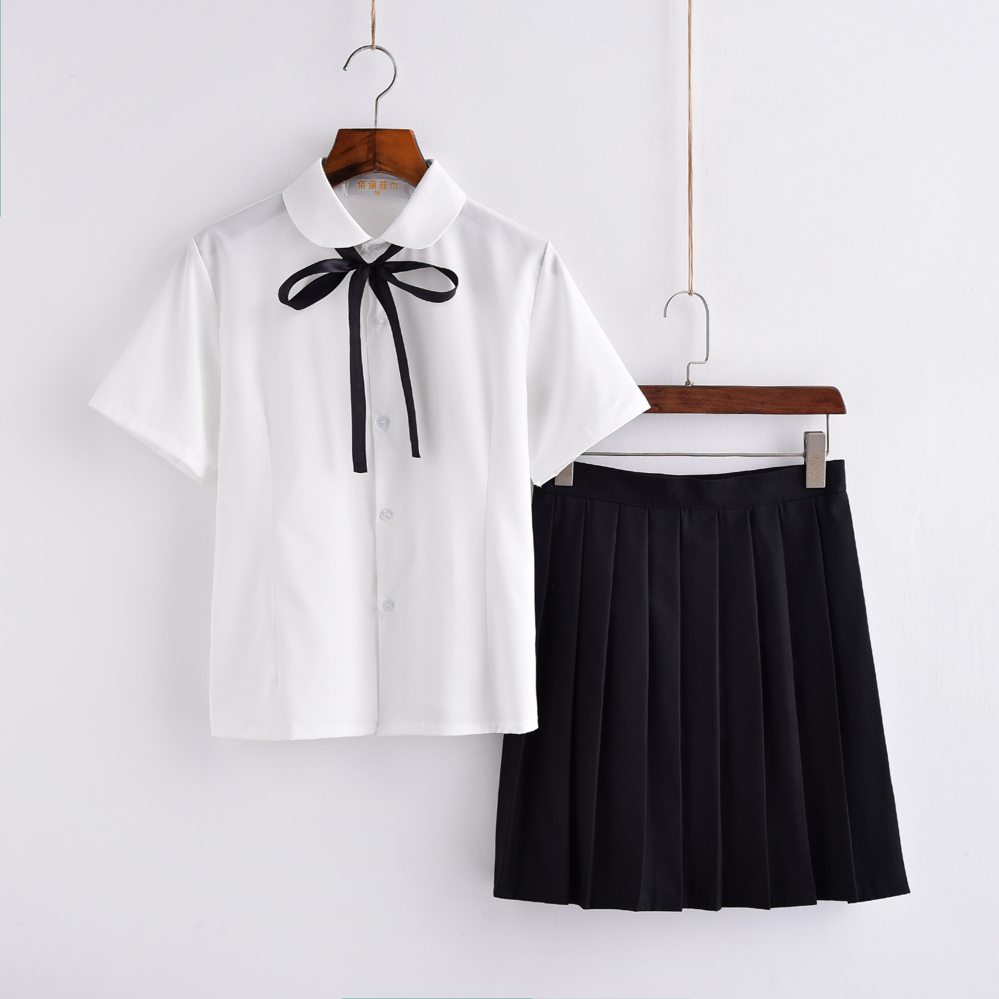 学院短裙黑色校服学生水手基础夏服日系制服学生校服