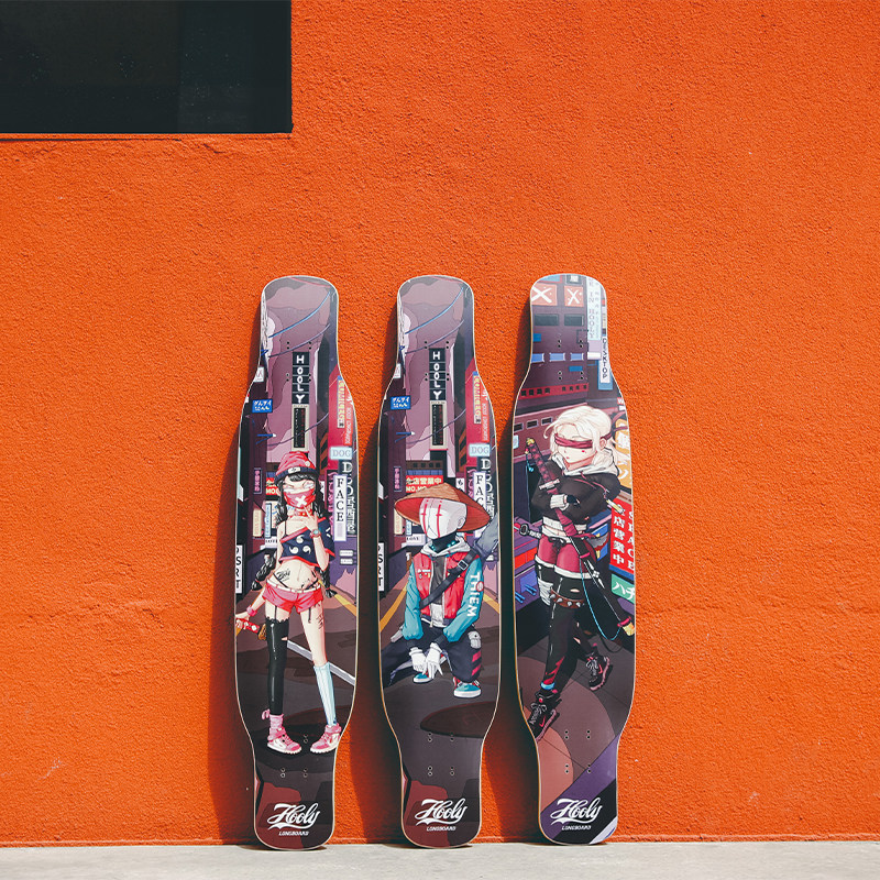 长板hooly城市猎人专业成年初学平花女生进口girl滑板