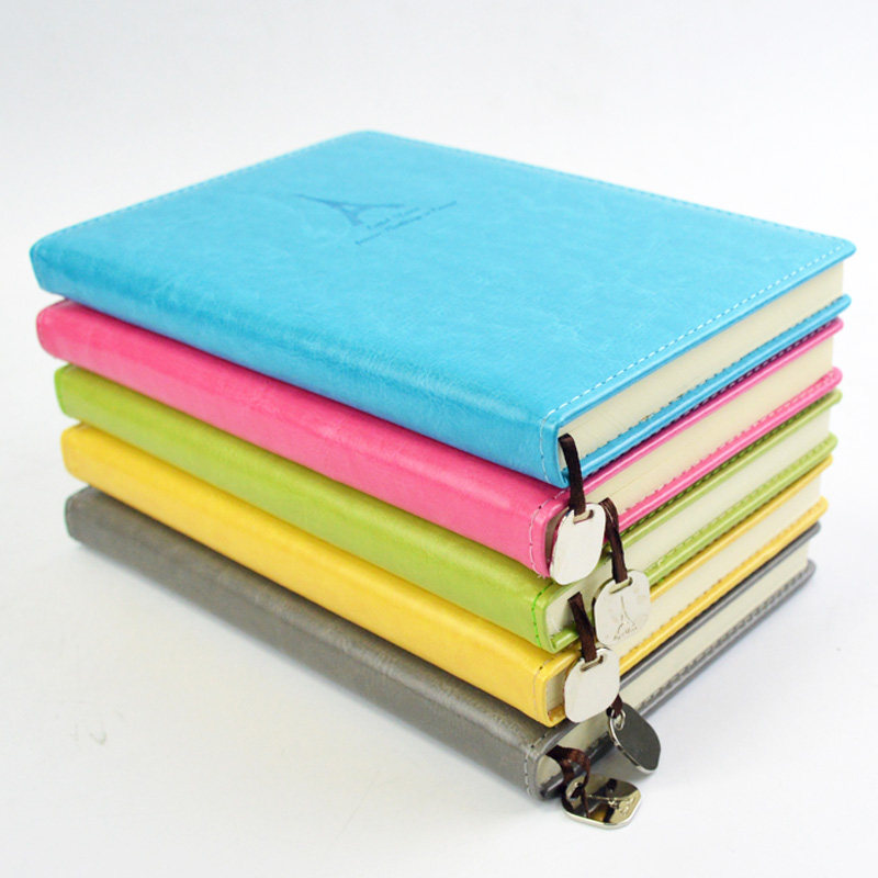 笔记本本子笔记申士小本皮面韩国文具a5记事簿笔记本