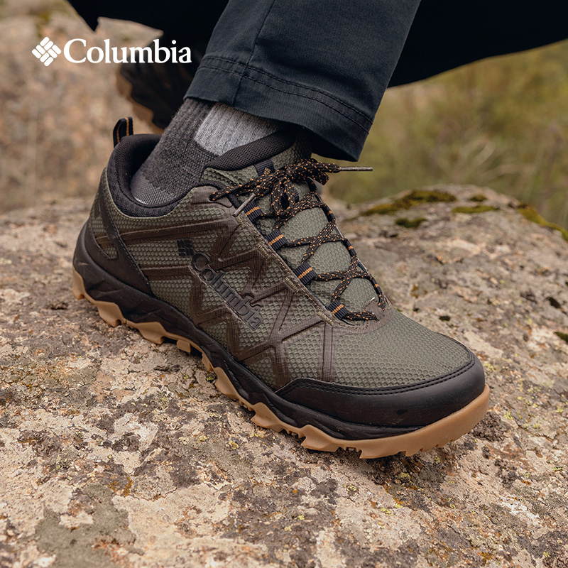 columbia哥伦比亚户外男子轻盈缓震防水耐磨抓地徒步登山鞋dm0075
