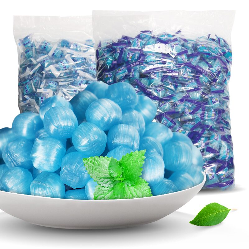 【奇峰食品_强劲薄荷糖1000g】薄荷味零食糖果硬糖喜糖批发
