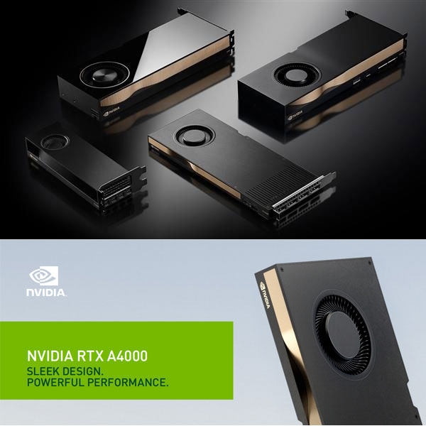 丽台rtxa4000视频剪辑建模渲染设计绘图专业显卡