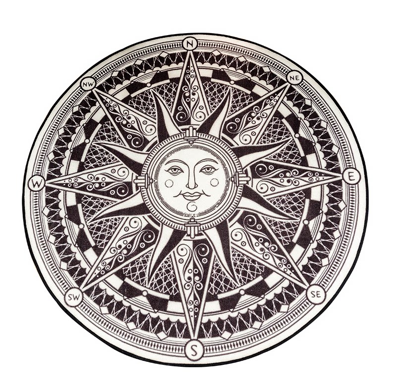 潮牌衣帽间拍照地毯客厅卧室圆形电脑转椅吊篮地毯