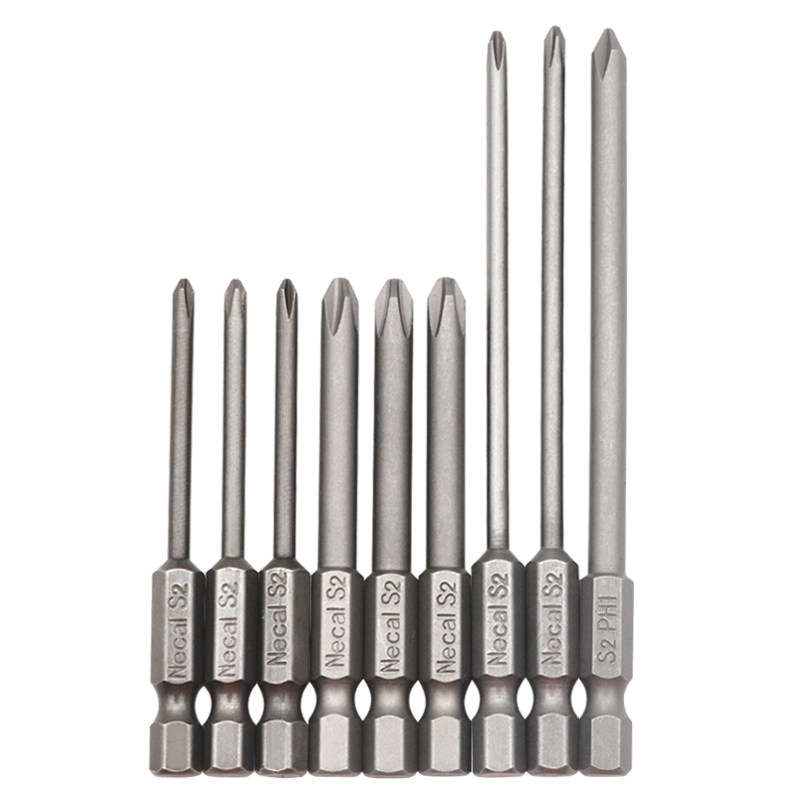 十字电批头强磁手电电钻气动电动螺丝刀加长长风电动批头