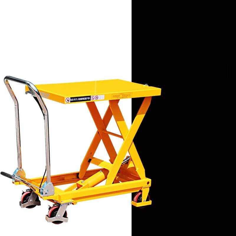平台台车手动液压移动式升降轻型堆高车升高装卸升降台