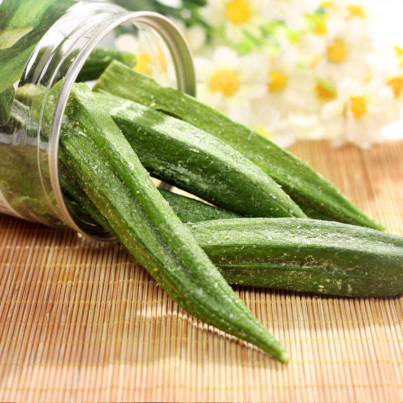 好祺罐装台湾进口果蔬脱水蔬菜秋葵水果孕妇蔬果干