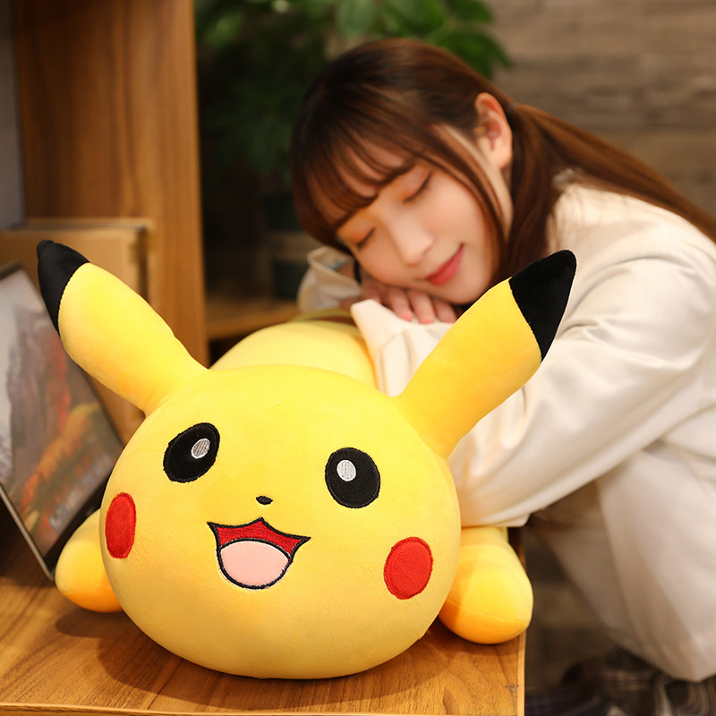 皮卡丘公仔毛绒玩具比卡大号玩偶布娃娃女生睡觉抱枕毛绒布艺类玩具