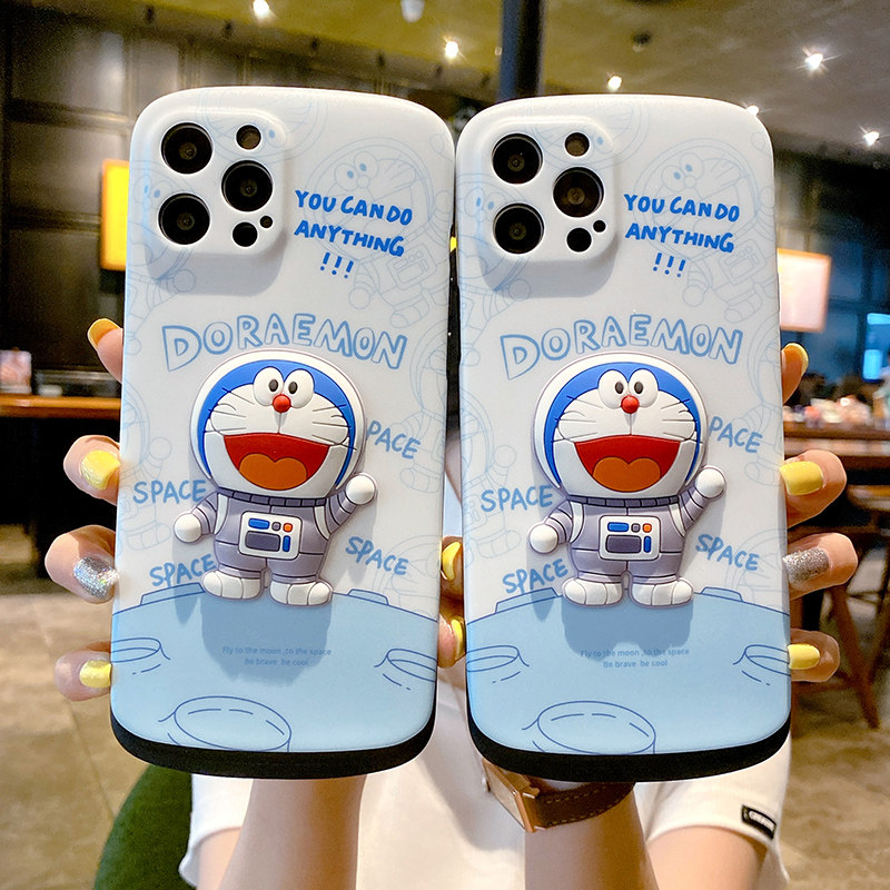 联名联名卡卡通叮当猫iphone12promax手机机壳苹果适用xs手机保护套