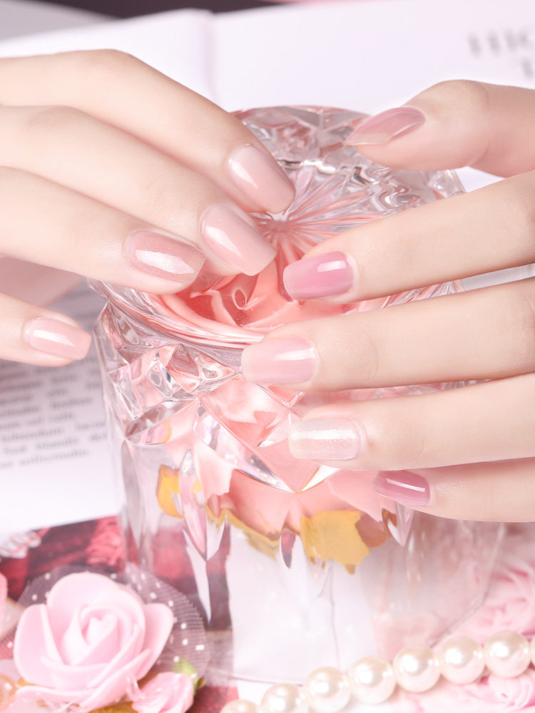 戈雅樱花甲油胶裸粉色指甲胶2018新款美甲胶乳白蔻丹芭比光疗胶