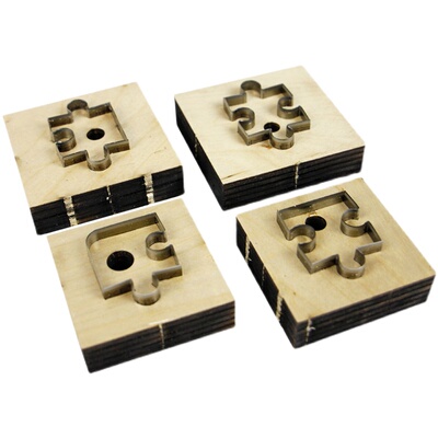 拼图刀模日本材质木板正反下料不限循环拼接缝纫diy材料套装