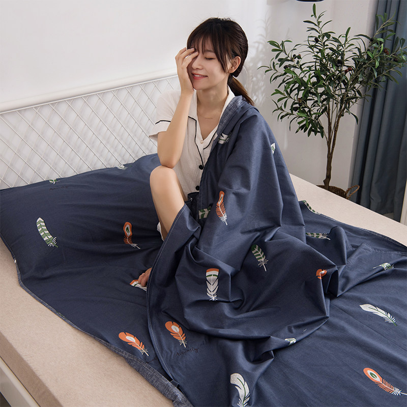 睡袋旅行出差隔脏轻薄纯棉大人便携双人家用睡袋
