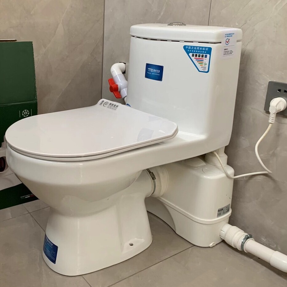 别墅地下室家用泽德威乐格兰富污水提升专用后排普通坐便器