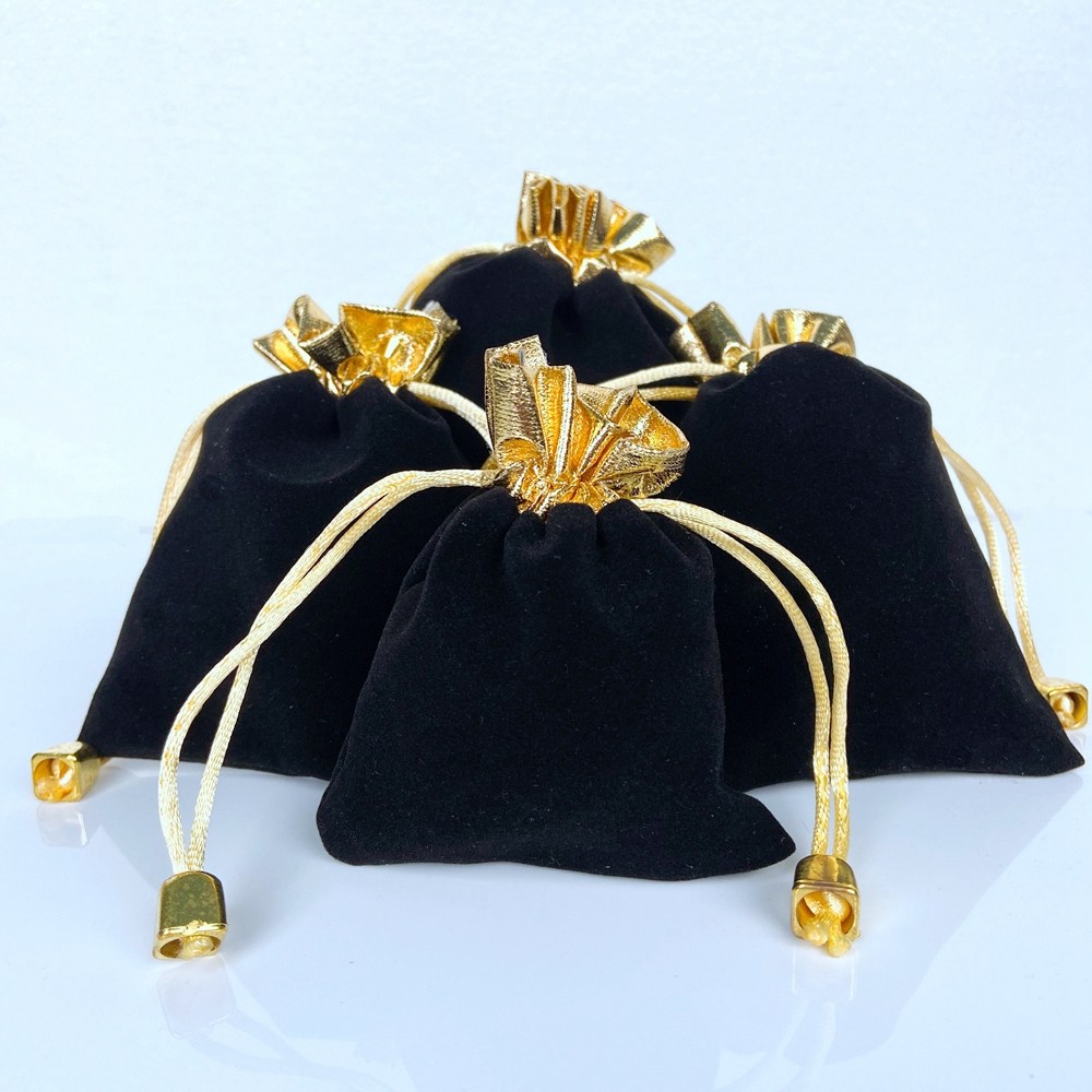 绒布首饰福袋饰品收纳袋子束口丝绒珠宝包装小布抽绳袋子可印logo