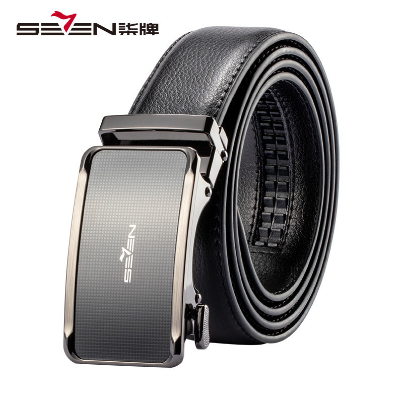 柒牌腰带礼盒送礼裤带男裤休闲新品自动牛皮腰带