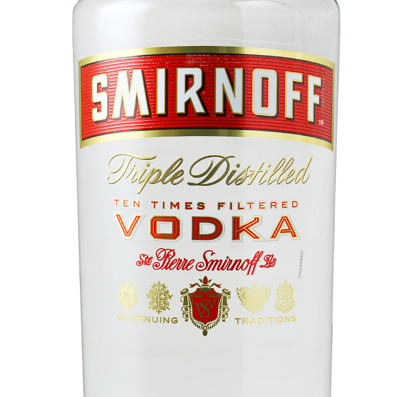 伏特加美国进口洋酒基酒斯米米诺红牌smirnoff皇冠伏特加