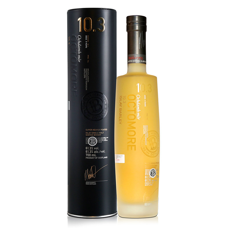 布赫拉迪bruichladdich泥煤怪兽限量103单一麦芽威士忌威士忌