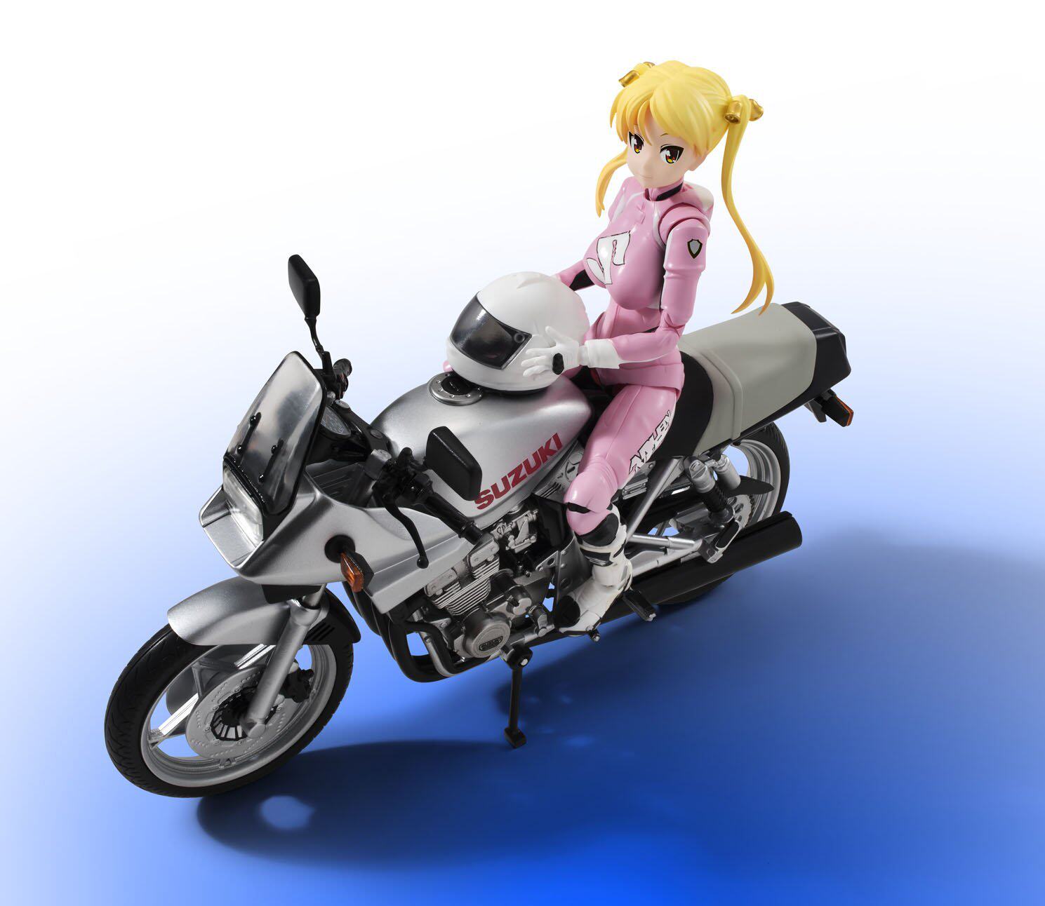 万代sh爆音少女铃乃木凛gsx400skatana摩托车手办
