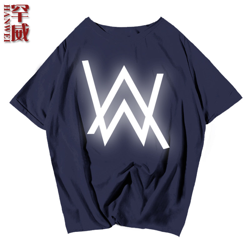 alanwalker艾伦沃克电音faded夜光荧光纯棉短袖t恤