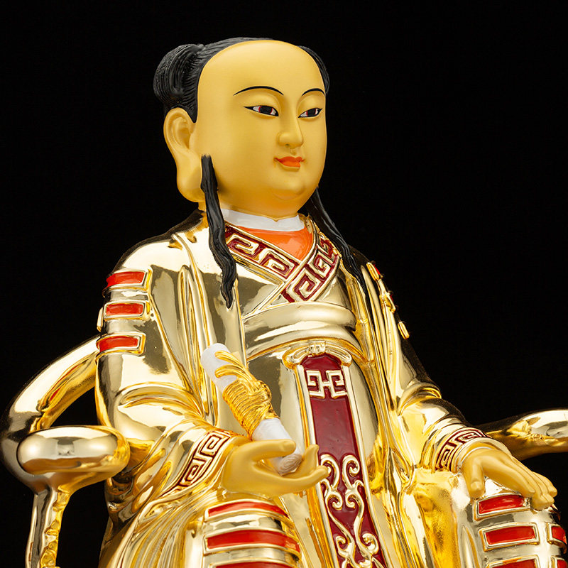 真君台湾铜像司命神像三茅家用供奉师爷铜鎏摆件