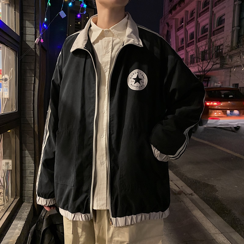 2022新款外套男春秋潮牌ins港风夹克百搭韩版潮流秋季设计感小众