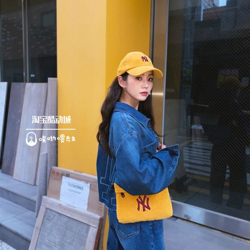 韩国mlb短袖泫雅同款夏季新款ny洋基t恤男女ins情侣宽松版la半袖