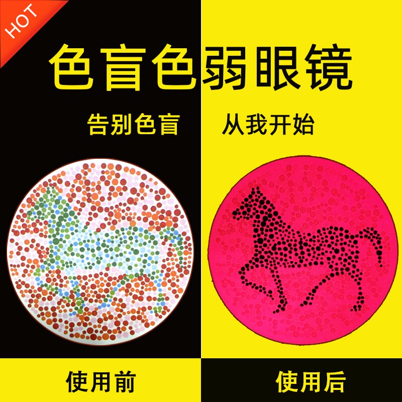 近视色盲色弱眼镜可配散光老花色觉专用通用定制成品光学镜