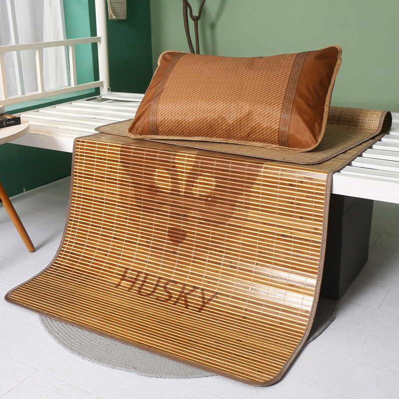 冰丝凉席竹席单人床学生宿舍双面草席寝室90cm凉席