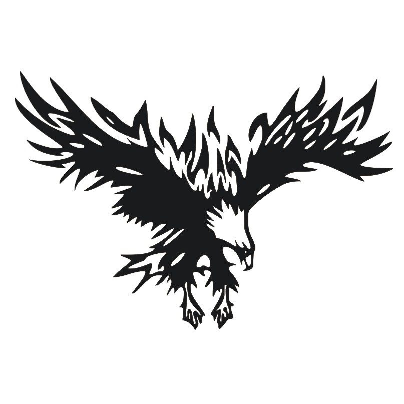 老鹰鹰图腾个性贴纸反光贴花汽车装饰车身引擎车门汽车装饰贴
