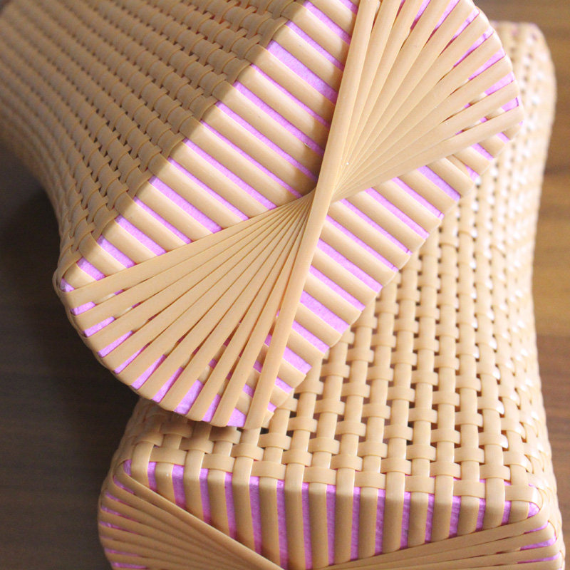 空心枕头透气夏凉pe藤编凉枕枕仿竹编桑拿枕头