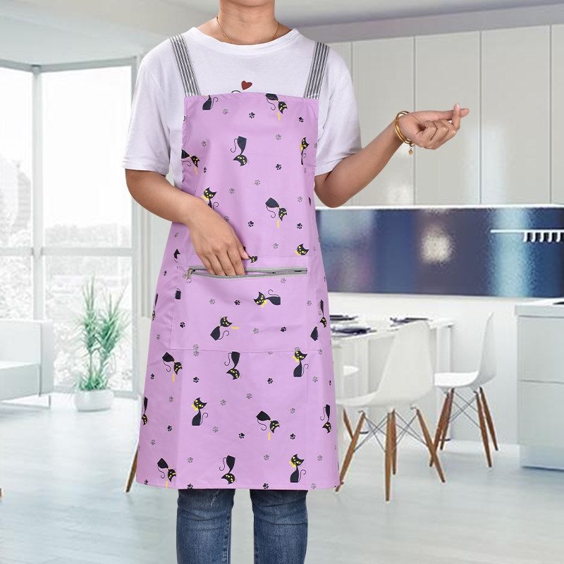 韩版纯棉时尚围裙裙子家用厨房做饭防水防油日围裙