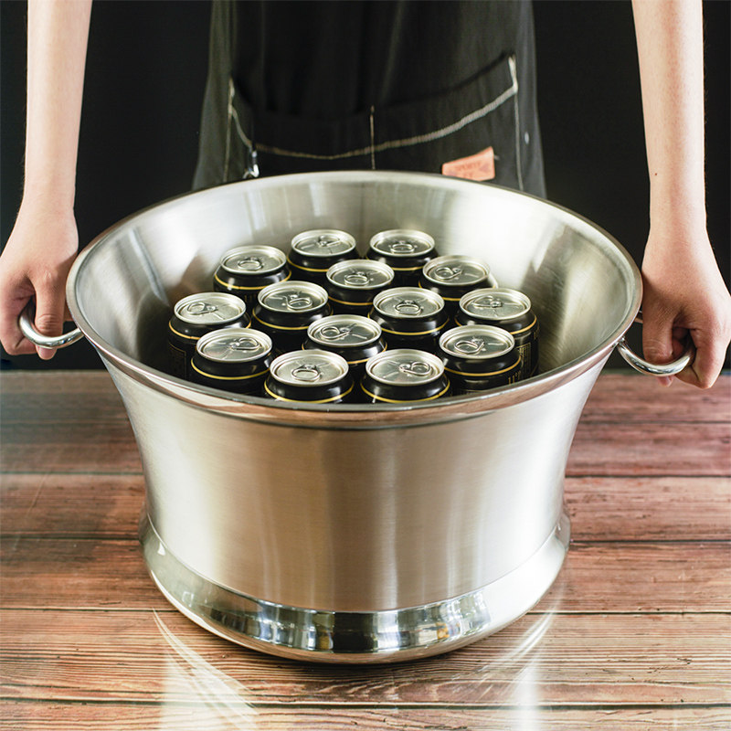 星级酒店商用双层不锈钢香槟户外大型宴会保温冰桶冰桶