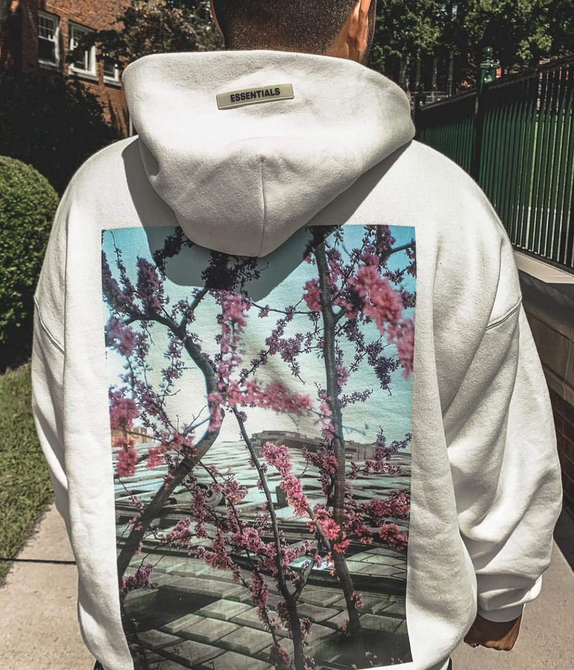 国内现货fearoggodessentialsfog复线花卉连帽卫衣