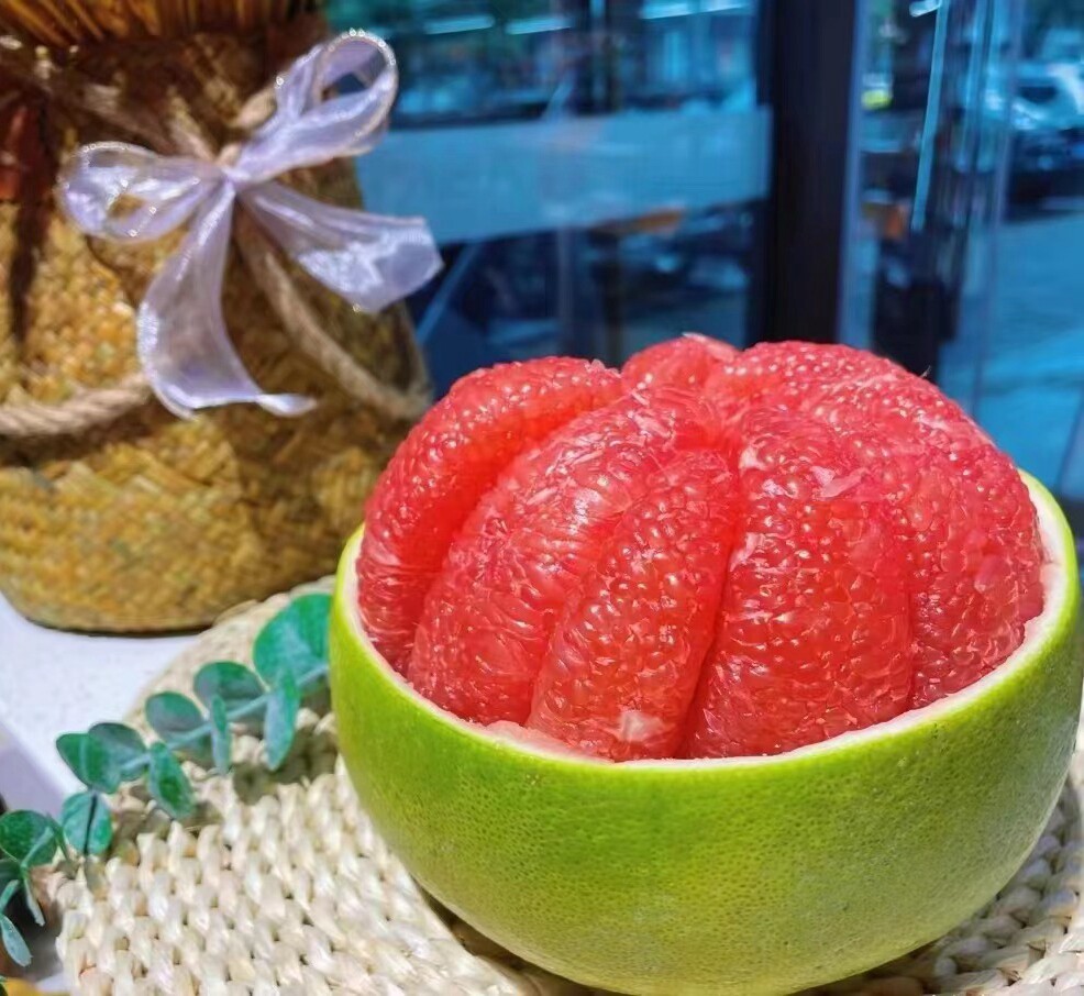 泰国进口红宝石红柚原箱7.5斤2个装新鲜皮鞭柚子柚子