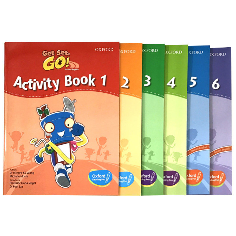 正版牛津幼儿英语启蒙教材英文原版getsetgoactivitybook16练习册6本