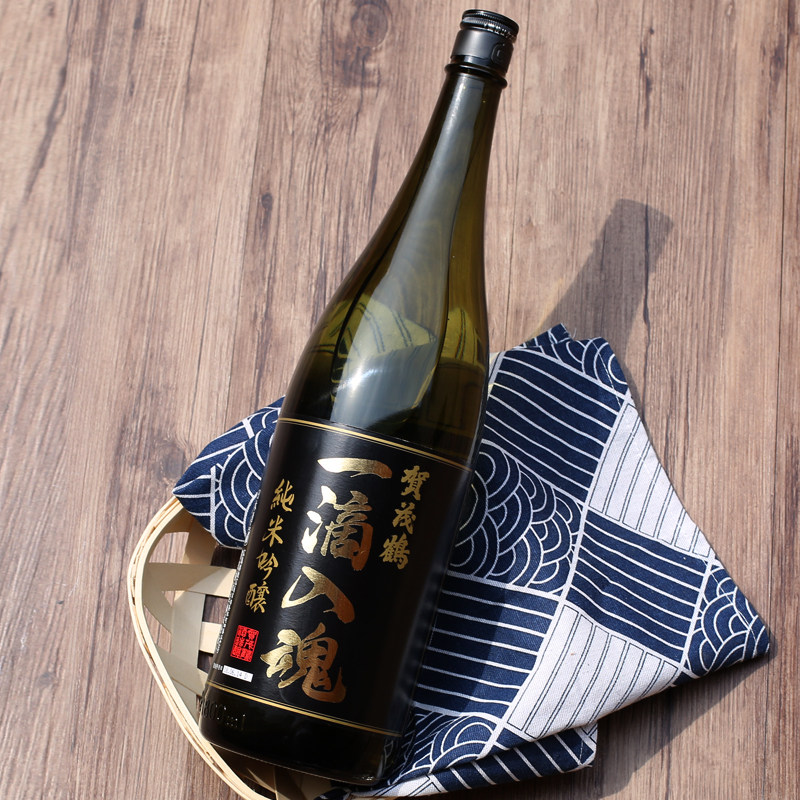 日本原装瓶进口纯米吟酿清酒米酒贺茂鹤一滴入魂辛口日式洋酒1.8l